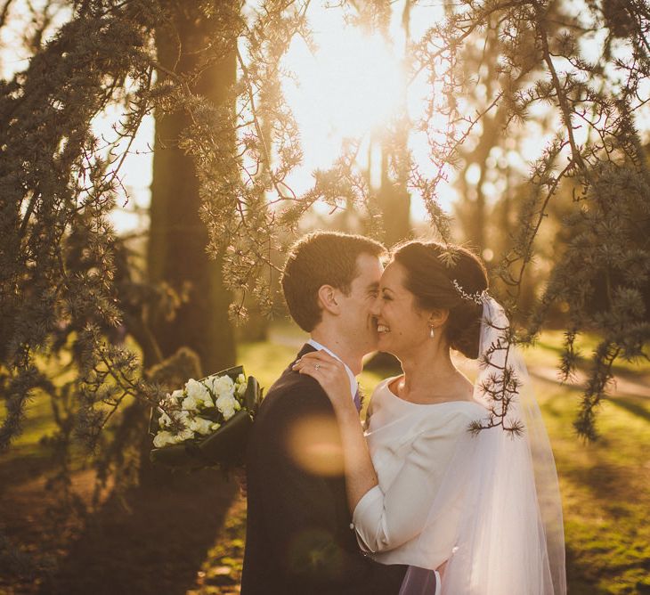 Bride in JLM Couture Ti-Adora Wedding Dress | Groom in Moss Bros Suit | Matt Penberthy Photography