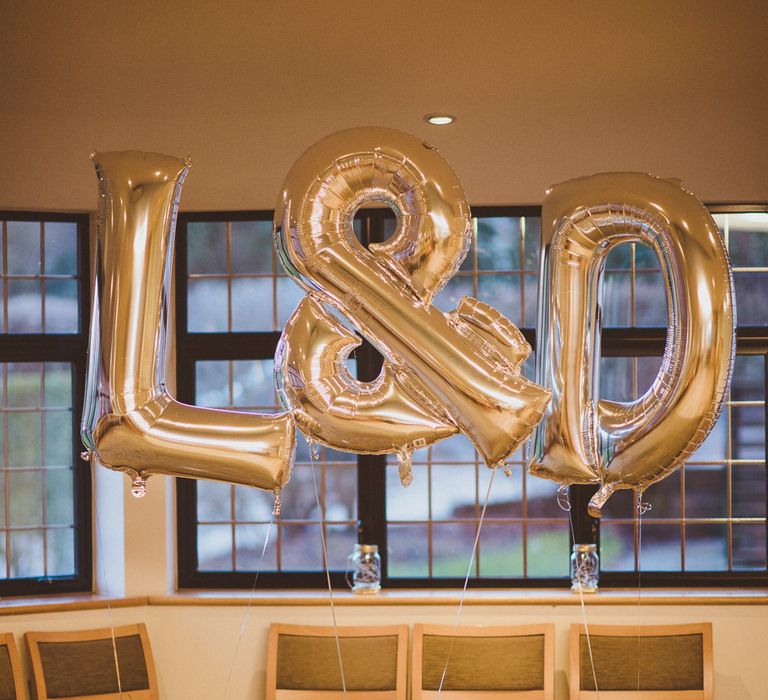 Silver Foil Monogram Balloons | Matt Penberthy Photography