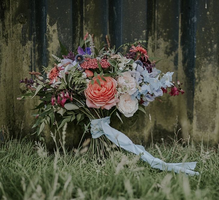 Colourful Wild Flower Bouquet by Joanne Truby | Lola Rose Photography