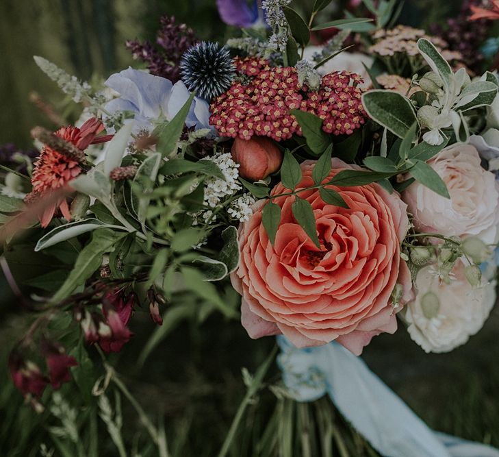 Colourful Wild Flower Bouquet by Joanne Truby | Lola Rose Photography