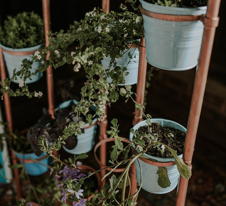 Plant Pot Wedding Decor | Wedding Decor | Elmley Nature Reserve Wedding | Lola Rose Photography