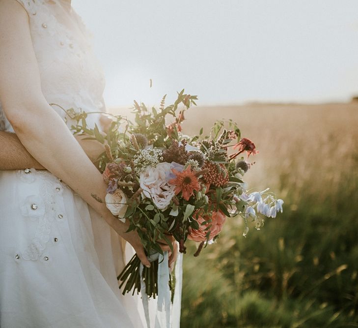 Colourful Wild Flower Bouquet by Joanne Truby | Lola Rose Photography