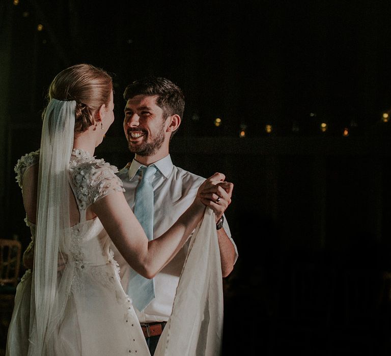 Bride in Alice Temperley Gown | Groom in Edit Suits Co | Lola Rose Photography