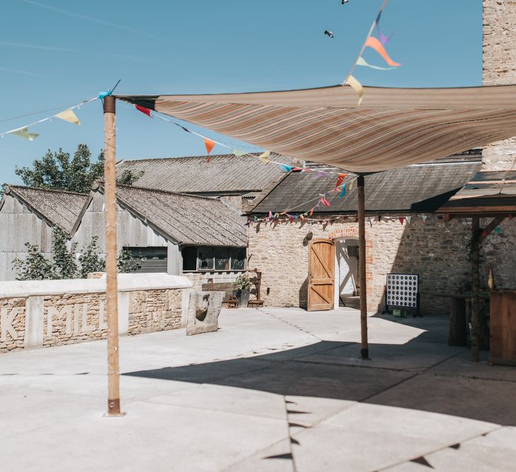 Sequin Phase Eight Wedding Dress For A Relaxed Wedding At The Little Theatre Cinema & The Silk Mill Studios With Image By Pear & Bear Photography