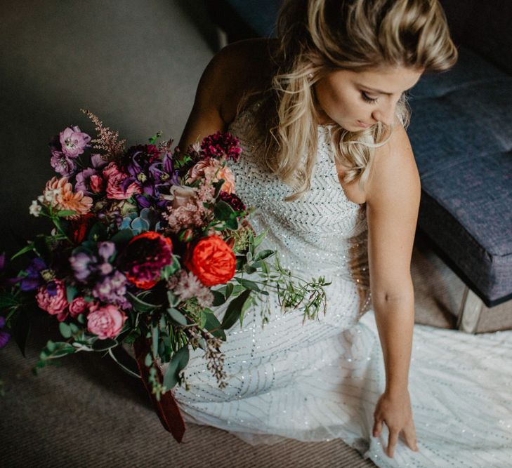 Gypsophila Fairy Lights & Dark Florals For A Family Focused Wedding At The Georgian Townhouse Norwich With Images By Camilla Andrea Photography