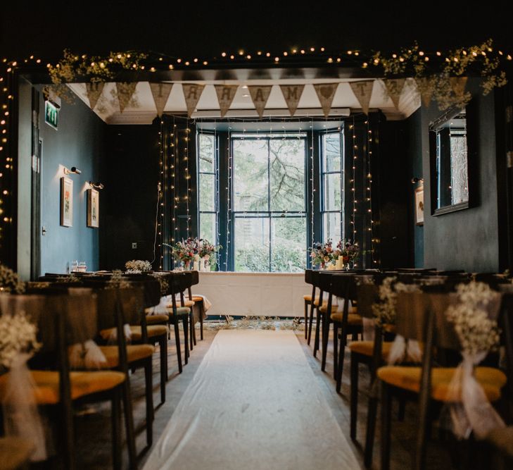 Gypsophila Fairy Lights & Dark Florals For A Family Focused Wedding At The Georgian Townhouse Norwich With Images By Camilla Andrea Photography