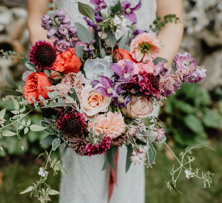 Gypsophila Fairy Lights & Dark Florals For A Family Focused Wedding At The Georgian Townhouse Norwich With Images By Camilla Andrea Photography