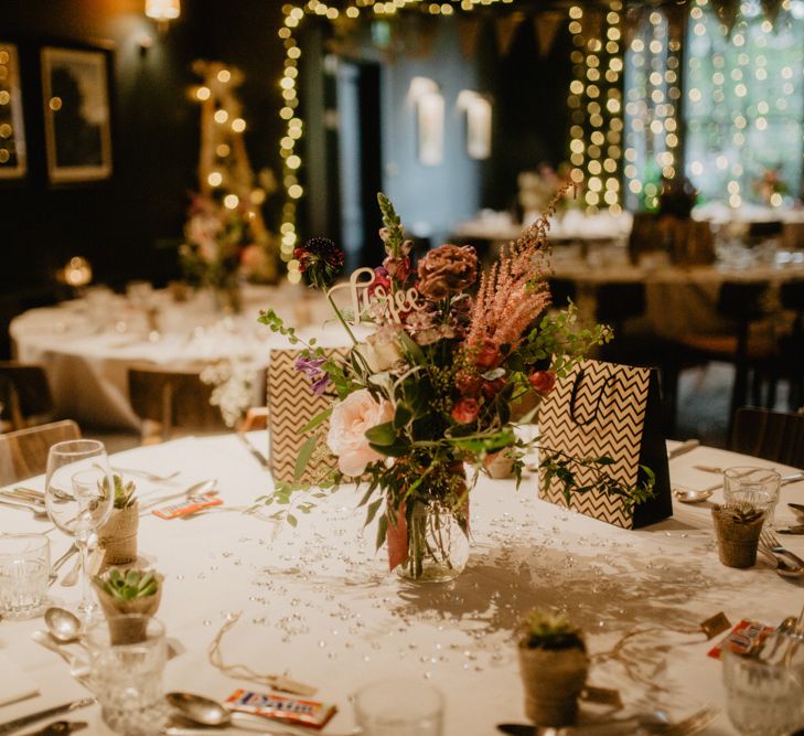 Gypsophila Fairy Lights & Dark Florals For A Family Focused Wedding At The Georgian Townhouse Norwich With Images By Camilla Andrea Photography