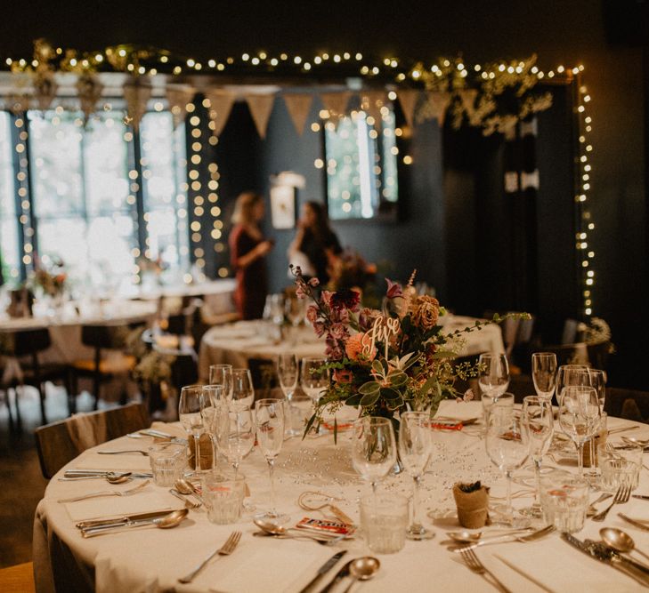 Gypsophila Fairy Lights & Dark Florals For A Family Focused Wedding At The Georgian Townhouse Norwich With Images By Camilla Andrea Photography