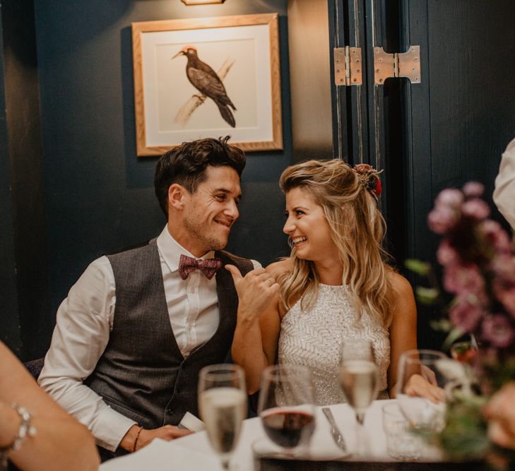 Gypsophila Fairy Lights & Dark Florals For A Family Focused Wedding At The Georgian Townhouse Norwich With Images By Camilla Andrea Photography