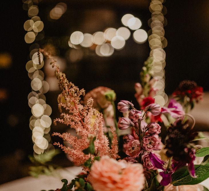 Gypsophila Fairy Lights & Dark Florals For A Family Focused Wedding At The Georgian Townhouse Norwich With Images By Camilla Andrea Photography