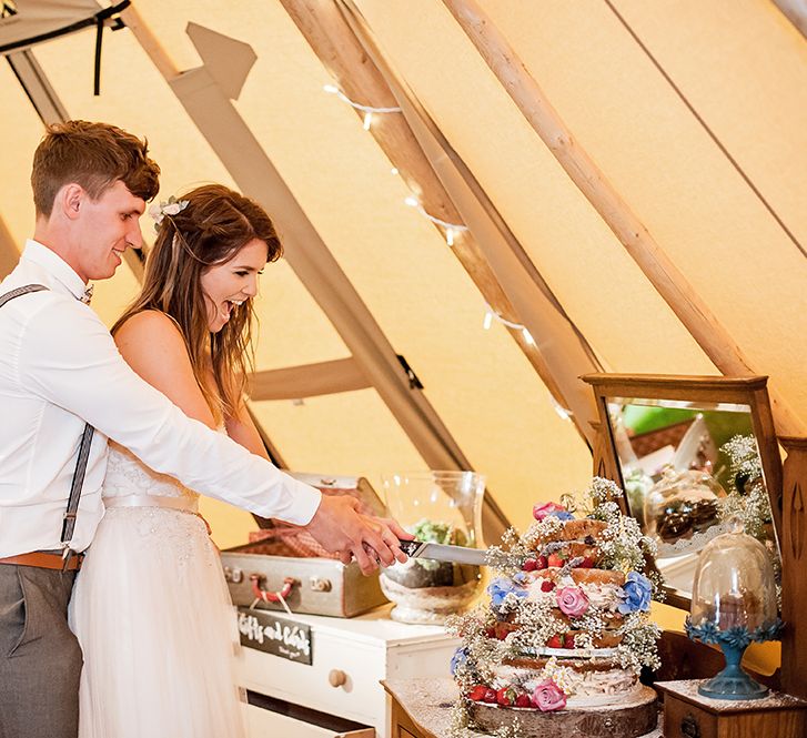 Rustic Tipi Wedding With Handmade Details At Purbeck Valley Farmhouse With Coastal Tents Tipi And Images From Darima Frampton Photography