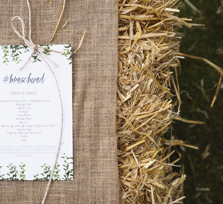 White & Greenery Wedding Stationery