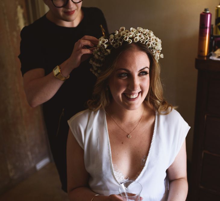 Bride with Wild Flower Crown