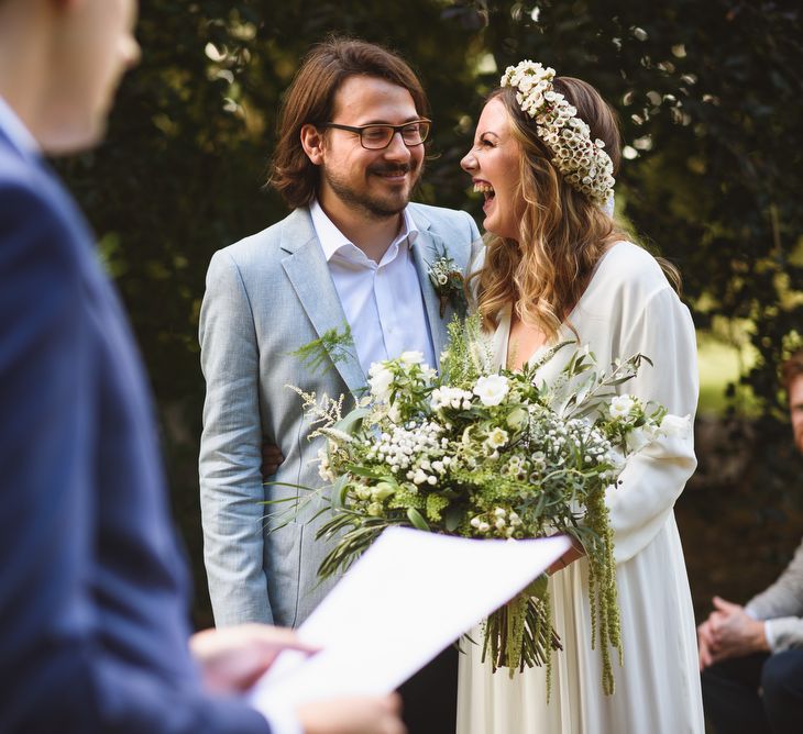 Bride & Groom Outdoor Humanist Wedding Ceremony