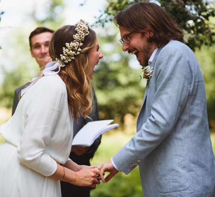 Bride & Groom Outdoor Humanist Wedding Ceremony