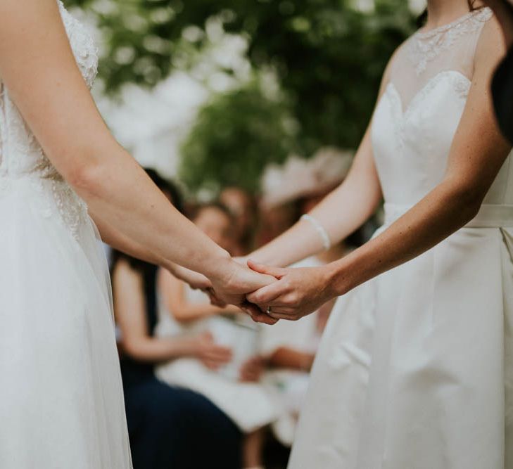 Two Brides with ASOS & Arielle by Heidi Hudson Wedding Dresses | Rustic Tipi Wedding at The Grange, Belluton, Pensford | Images by Felix Russell-Saw & Ryan Winterbotham