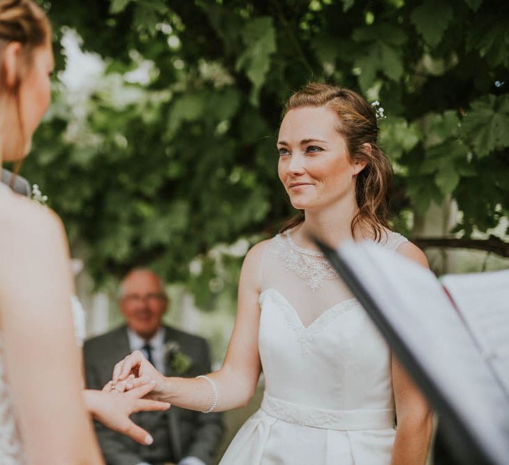 Two Brides with ASOS & Arielle by Heidi Hudson Wedding Dresses | Rustic Tipi Wedding at The Grange, Belluton, Pensford | Images by Felix Russell-Saw & Ryan Winterbotham