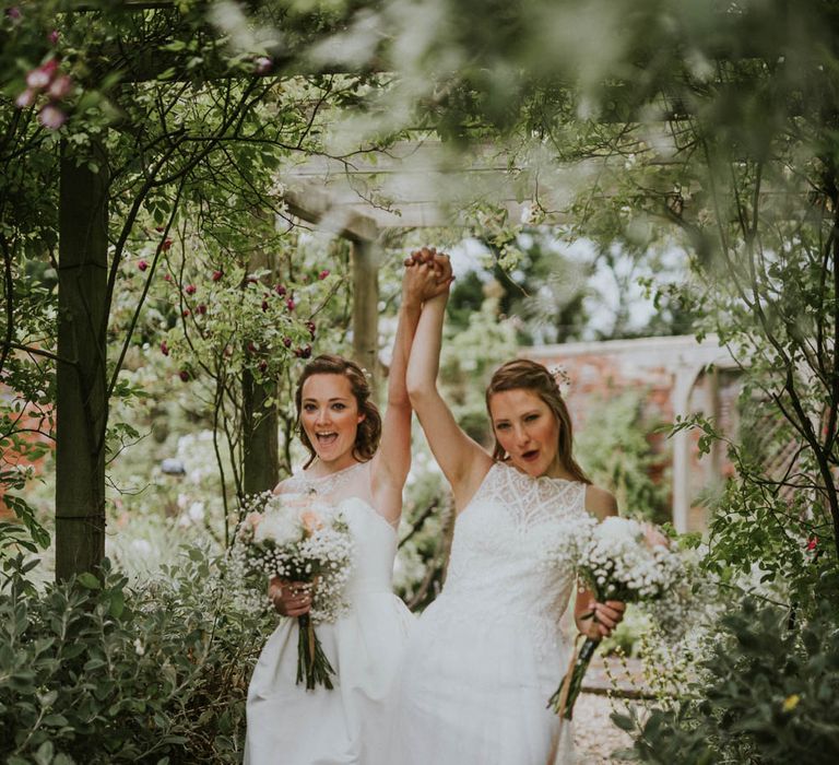 Two Brides with ASOS & Arielle by Heidi Hudson Wedding Dresses | Rustic Tipi Wedding at The Grange, Belluton, Pensford | Images by Felix Russell-Saw & Ryan Winterbotham