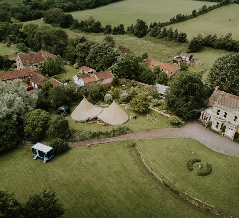 Rustic Tipi Wedding at The Grange, Belluton, Pensford | Images by Felix Russell-Saw & Ryan Winterbotham