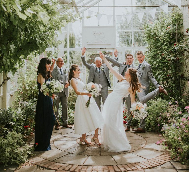 Two Brides with ASOS & Arielle by Heidi Hudson Wedding Dresses | Rustic Tipi Wedding at The Grange, Belluton, Pensford | Images by Felix Russell-Saw & Ryan Winterbotham