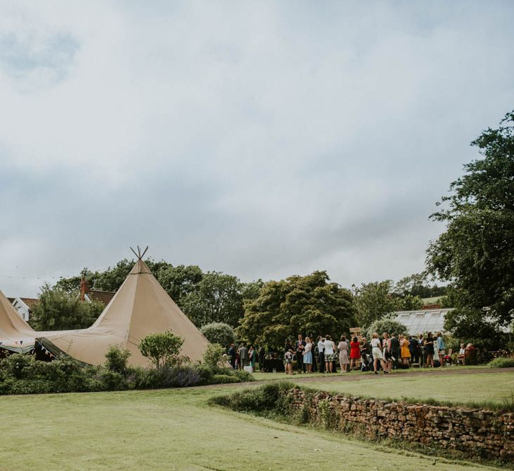 Rustic Tipi Wedding at The Grange, Belluton, Pensford | Images by Felix Russell-Saw & Ryan Winterbotham