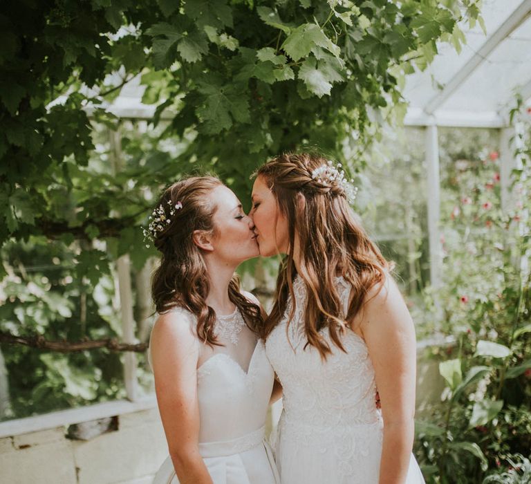 Two Brides with ASOS & Arielle by Heidi Hudson Wedding Dresses | Rustic Tipi Wedding at The Grange, Belluton, Pensford | Images by Felix Russell-Saw & Ryan Winterbotham