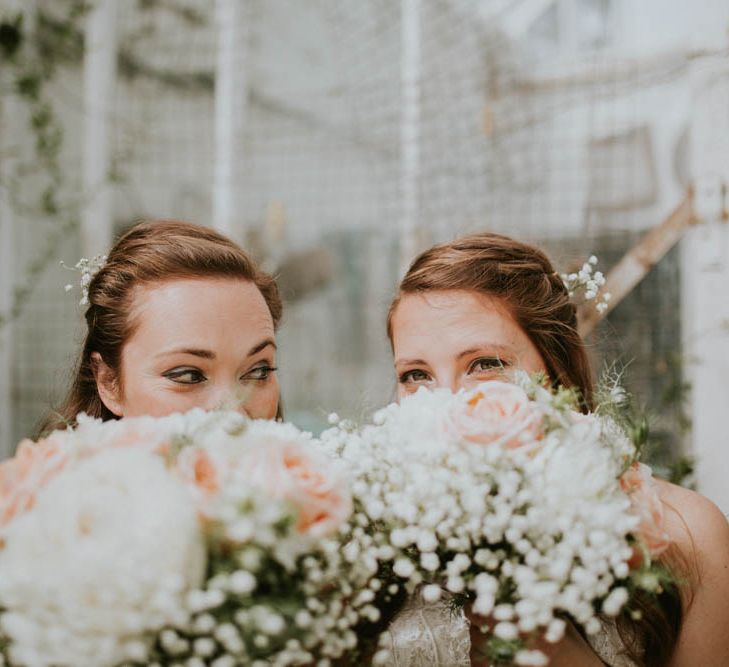 Two Brides with ASOS & Arielle by Heidi Hudson Wedding Dresses | Rustic Tipi Wedding at The Grange, Belluton, Pensford | Images by Felix Russell-Saw & Ryan Winterbotham