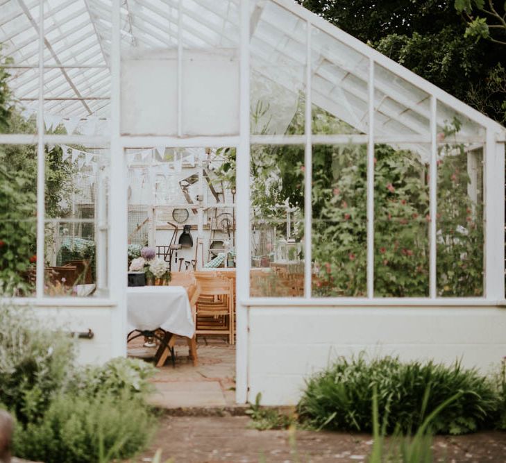 Greenhouse | Rustic Tipi Wedding at The Grange, Belluton, Pensford | Images by Felix Russell-Saw & Ryan Winterbotham