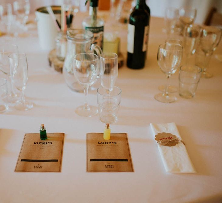 Place Setting | Rustic Tipi Wedding at The Grange, Belluton, Pensford | Images by Felix Russell-Saw & Ryan Winterbotham