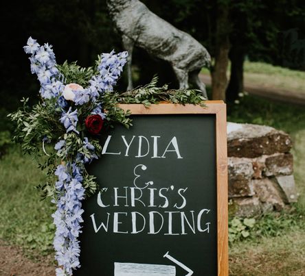 Chalkboard Wedding Sign