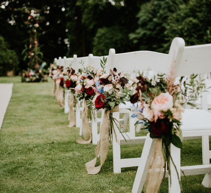 Flower Chair Back Decor