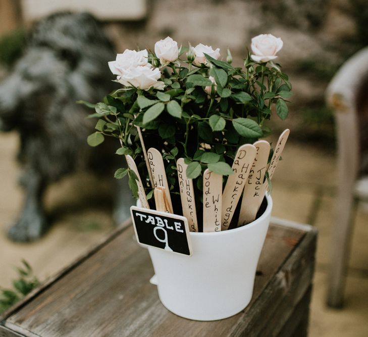 Plant Pot Table Plan