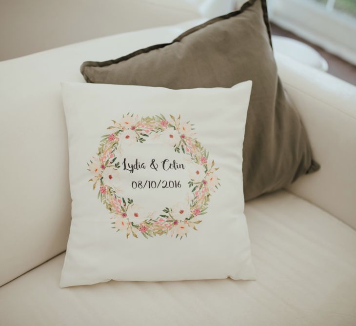 Bespoke Wedding Date Cushion | The Lou's Photography