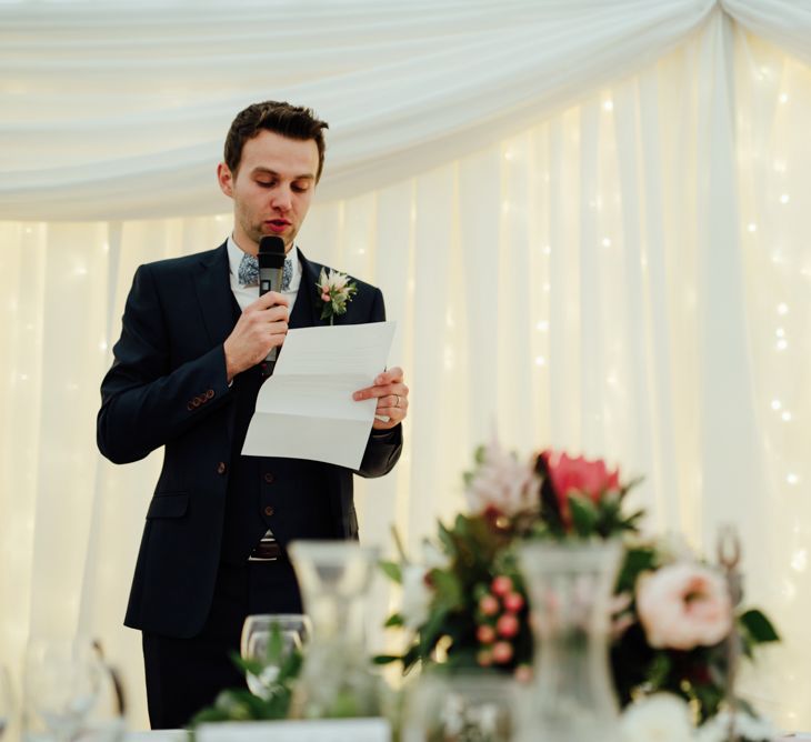 Wedding Speeches | Top Table Decor | The Lou's Photography