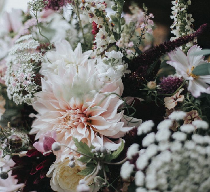 Blush Flowers | Country Wedding at Farmers Barns, Rosedew Farm, Cardiff | Grace Elizabeth Photography and Film