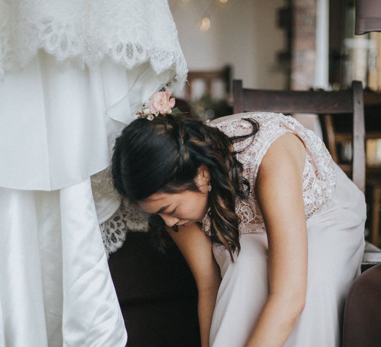 Wedding Morning Preparations | Country Wedding at Farmers Barns, Rosedew Farm, Cardiff | Grace Elizabeth Photography and Film