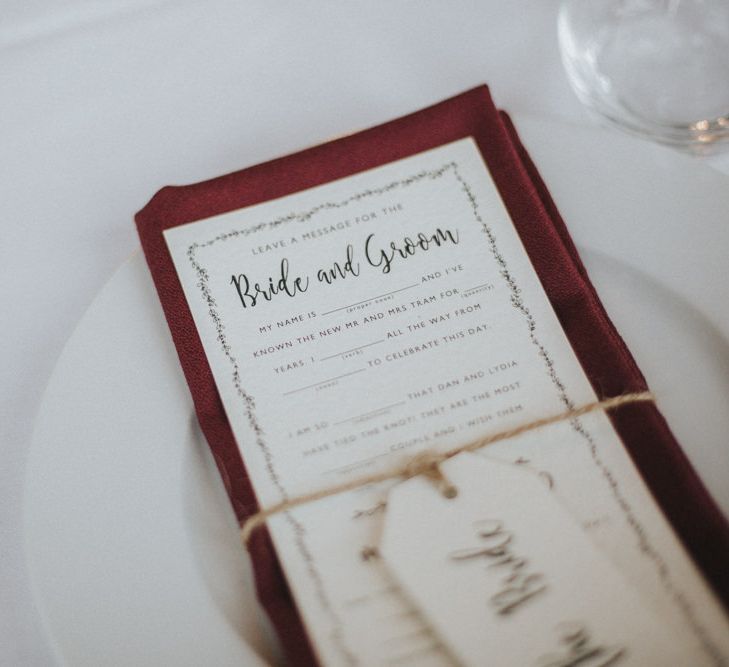 Wedding Stationery | Country Wedding at Farmers Barns, Rosedew Farm, Cardiff | Grace Elizabeth Photography and Film