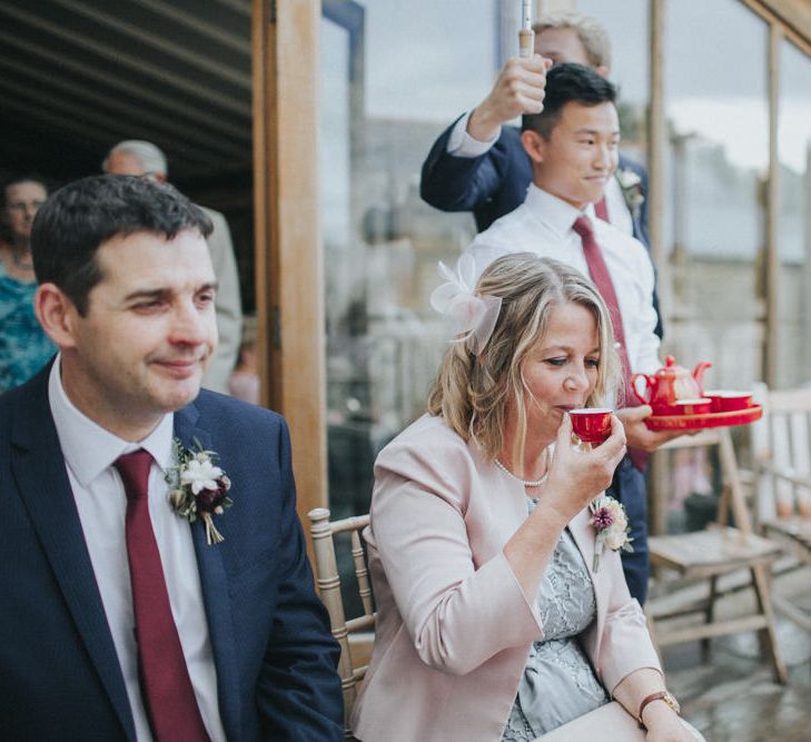 Chinese Tea Ceremony | Country Wedding at Farmers Barns, Rosedew Farm, Cardiff | Grace Elizabeth Photography and Film