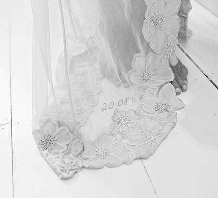 Bespoke Grey Lace Hermione De Paula Gown | Cotton Candy Photography