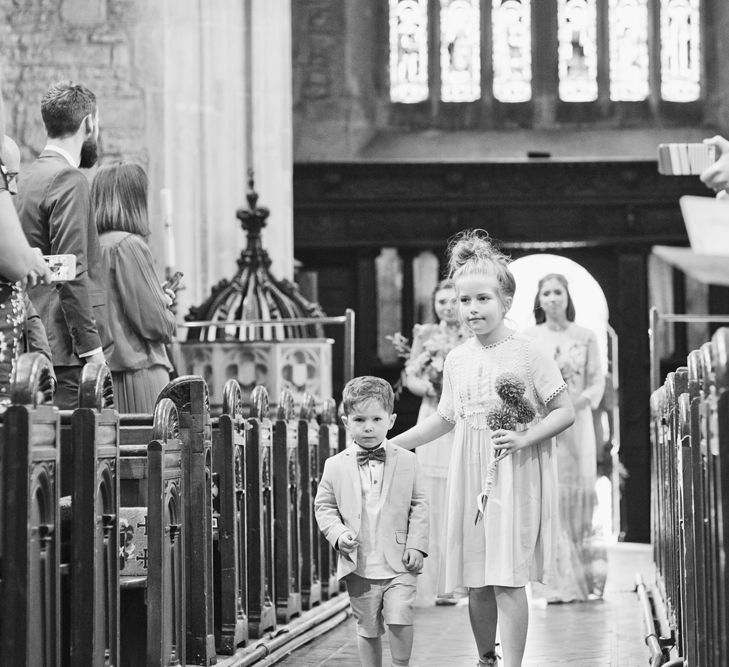 Mis-Match Bridesmaid Dresses | Bride in Bespoke Grey Lace Hermione De Paula Gown | Cotton Candy Photography