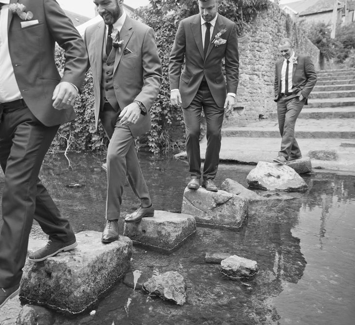 Groomsmen | Groom in Mark Powell Suit | Cotton Candy Photography