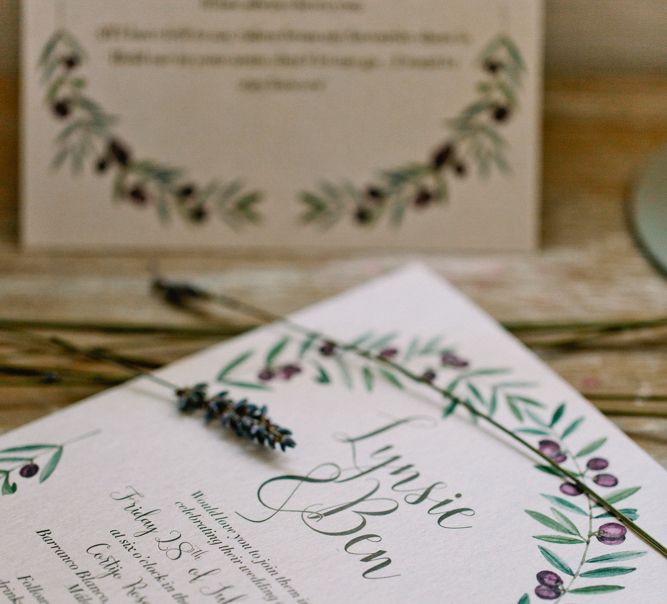 Craft Paper Wedding Stationery | Jewel Coloured Spanish Wedding Planned & Styled by Rachel Rose Weddings | Anna Gazda Photography