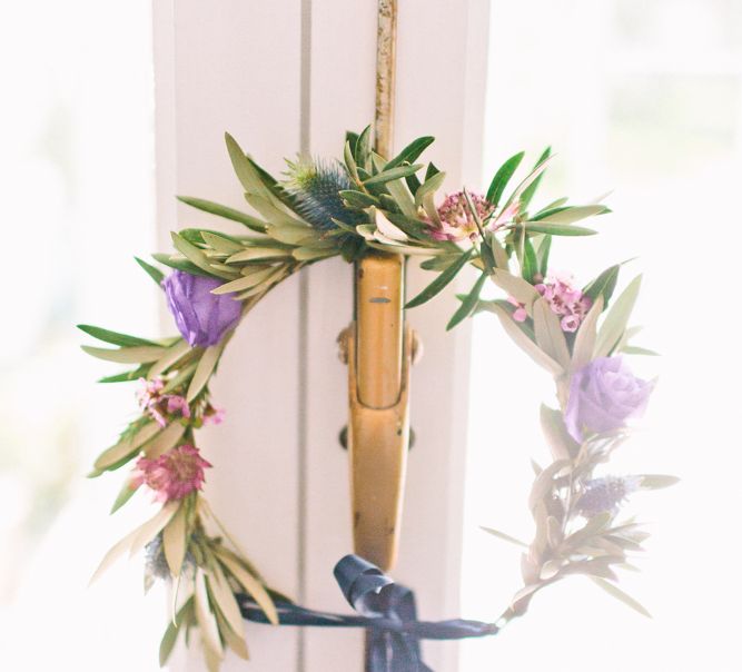 Flower Crown | Jewel Coloured Spanish Wedding Planned & Styled by Rachel Rose Weddings | Anna Gazda Photography