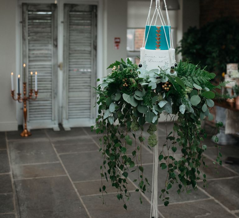 Macrame & Feathers For A Boho Wedding At The Kedleston Derby With Succulents & Foliage Details And Images By Magda K Photography