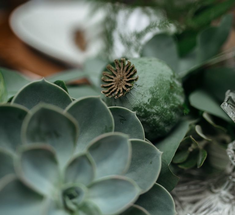 Macrame & Feathers For A Boho Wedding At The Kedleston Derby With Succulents & Foliage Details And Images By Magda K Photography