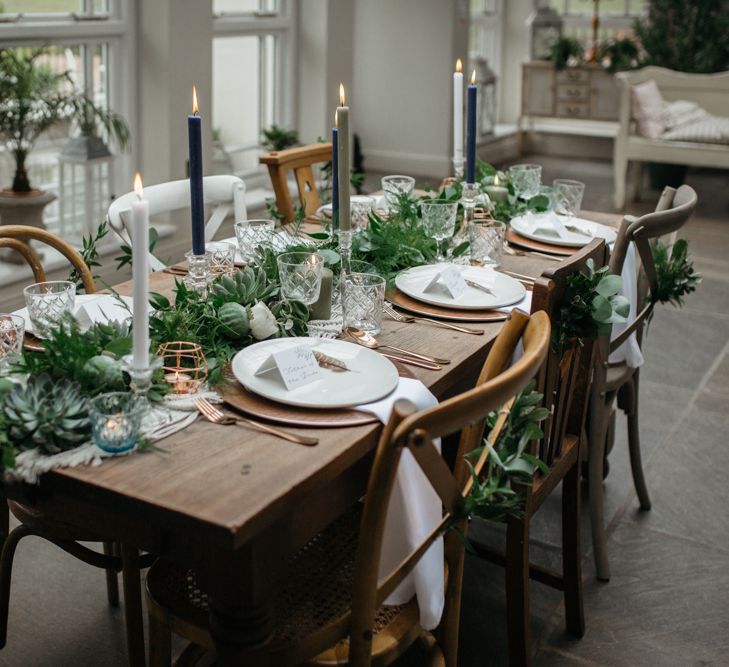 Macrame & Feathers For A Boho Wedding At The Kedleston Derby With Succulents & Foliage Details And Images By Magda K Photography