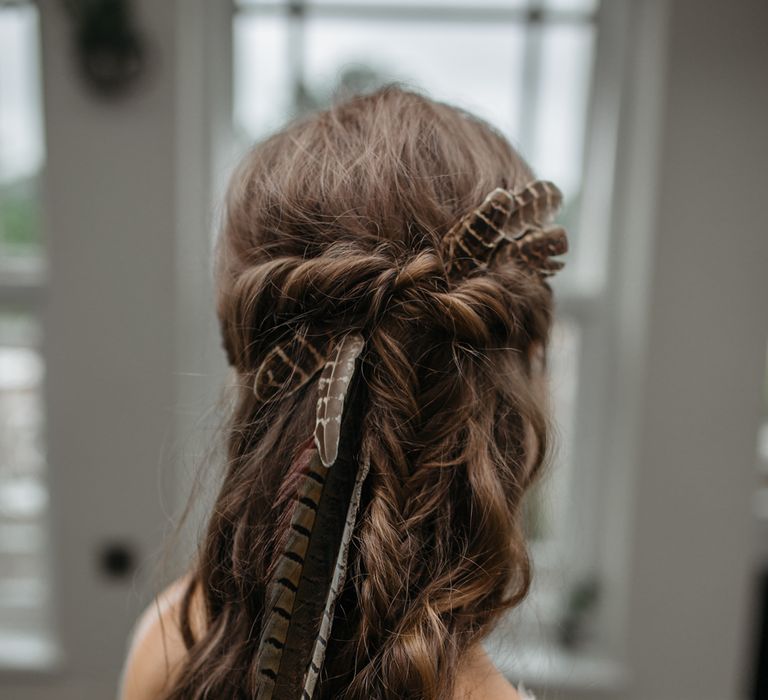 Macrame & Feathers For A Boho Wedding At The Kedleston Derby With Succulents & Foliage Details And Images By Magda K Photography