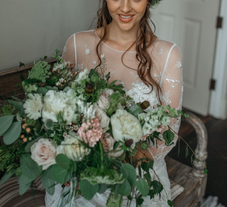 Macrame & Feathers For A Boho Wedding At The Kedleston Derby With Succulents & Foliage Details And Images By Magda K Photography