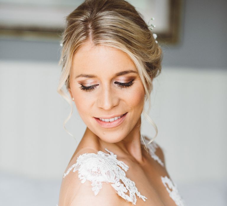 Beautiful Bride With Elegant Up Do For Wedding